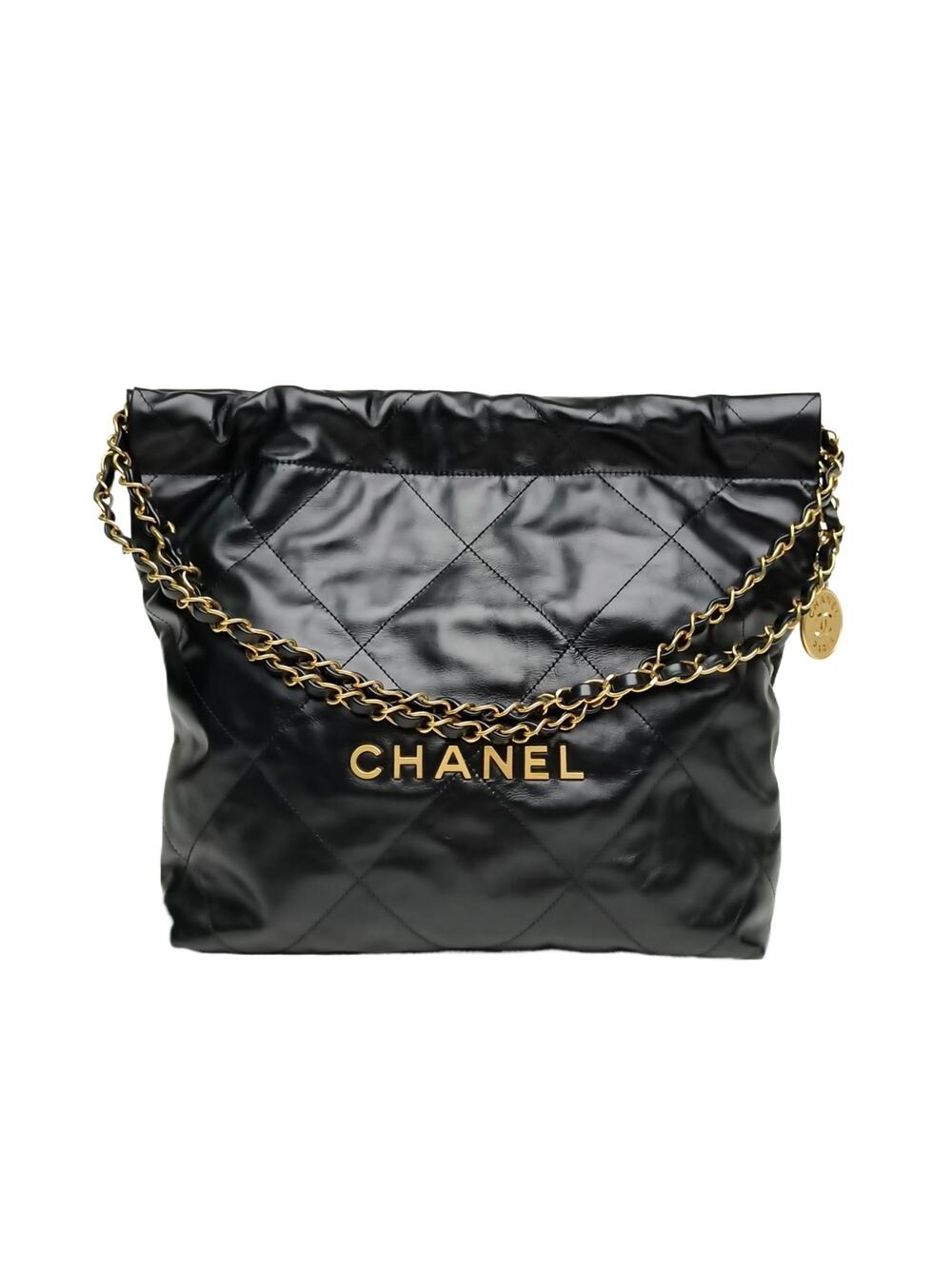 Chanel 22Bag Tote Bag Small 30Cm Black #360158C58B